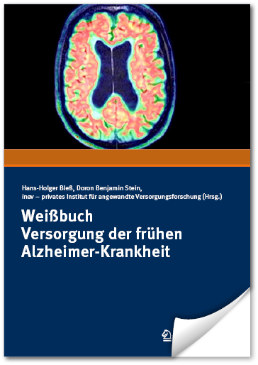 Titelseite des Weißbuchs Versorgung der frühen Alzheimer-Krankheit